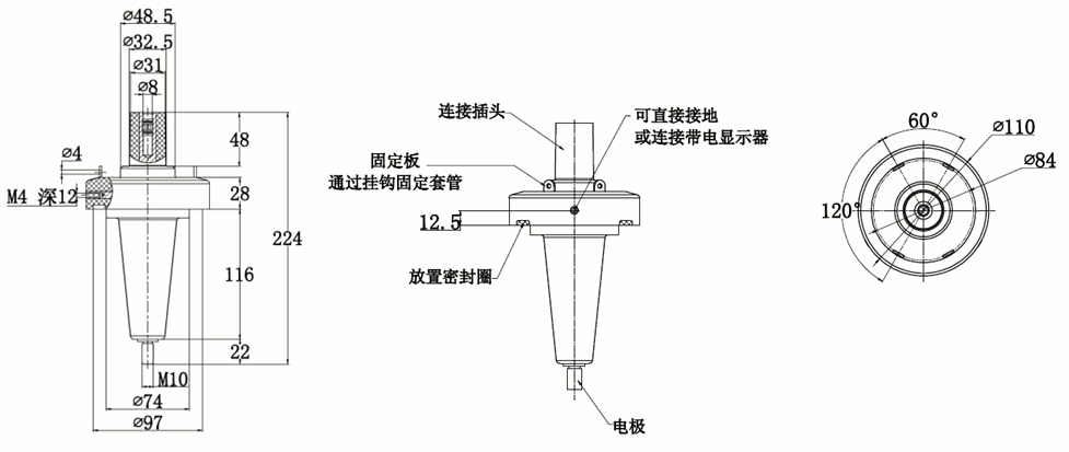 amjs澳金沙门核材250A套管座结构图.gif